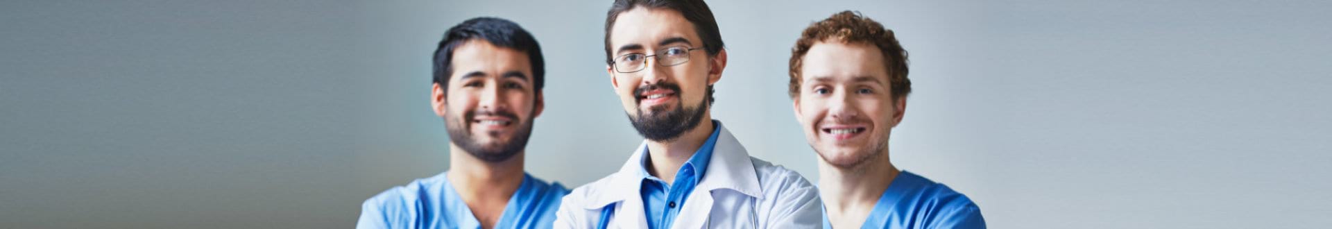 portrait of male doctors
